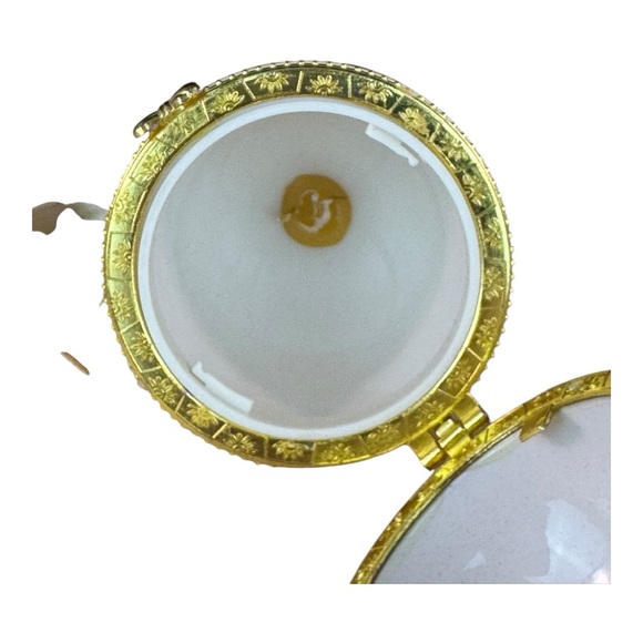 Mr Christmas Porcelain Egg Ornament Music Box Valerie Par Hill Musical Angel - Picture 10 of 14